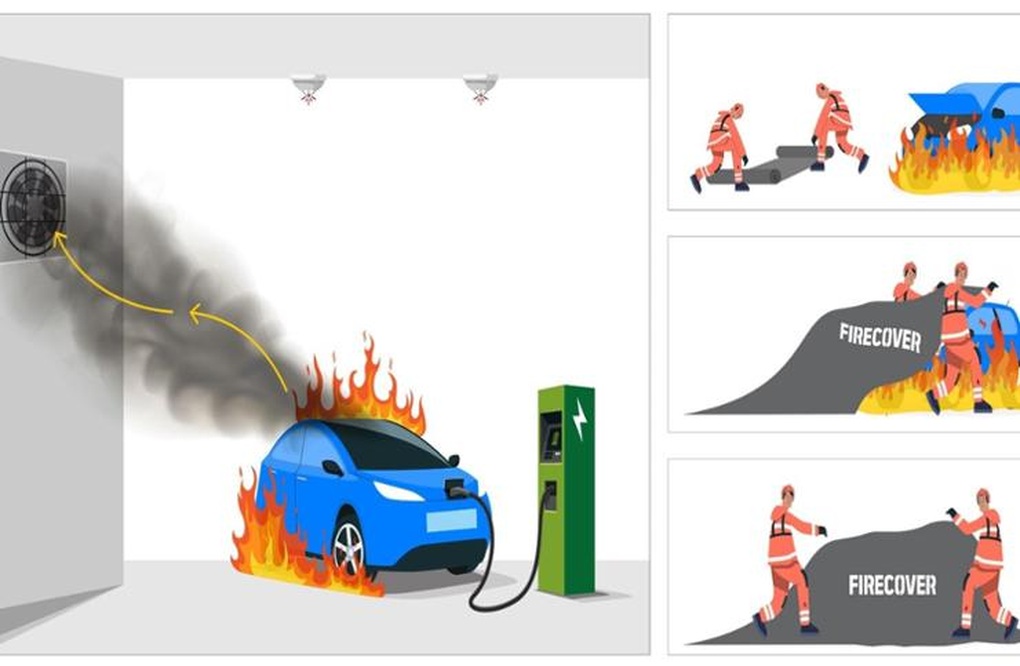 Các doanh nghiệp xây dựng Hàn Quốc đề xuất giải pháp ứng phó với các sự cố cháy xe điện tại tầng hầm - 2